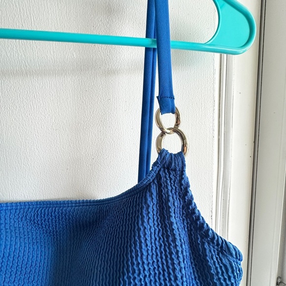 Lilly Pulitzer Womens Barton Blue Alizee Scrunch One Piece Swimsuit Sz 16 - Picture 4 of 14